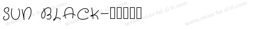 SUN BLACK字体转换